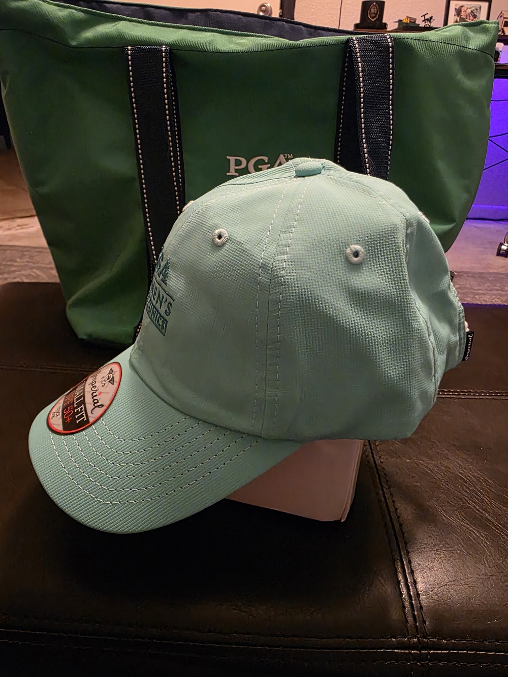 PGA Women’s Golf Clinics Mint Green Baseball Cap - Picture 2 of 5